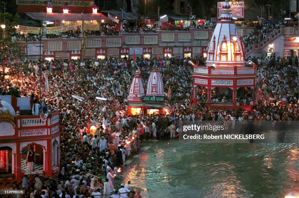 Kumba Mela In Hardwar, India In April, 1998-