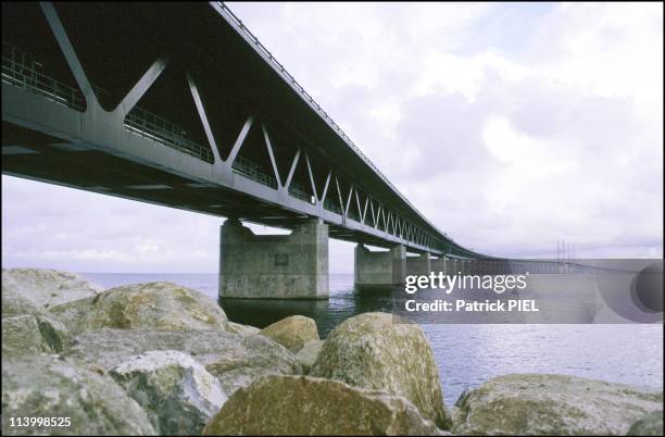 The Oeresund Bridge Between Sweden And Denmark Is About To Open In Malmo, Sweden On June 26, 2000.