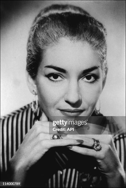 Portrait: Maria Callas In France On January 01, 1987.