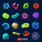 Germs, viruses and bacteria, vector