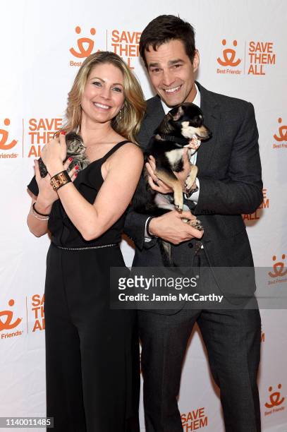 Eryn Marciano and Rob Marciano attend Best Friends Animal Society’s Benefit to Save Them All at Gustavino's on April 02, 2019 in New York City.