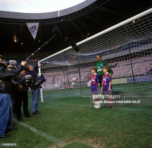 Famous or unknown people In Paris, France In January, 1997-Bernard Lama, Soccer Player.