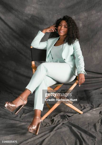 Angela Bassett poses for a portrait at the Jury Welcome Lunch Portraits - 2019 Tribeca Film Festival at Tribeca Film Center on April 25, 2019 in New...