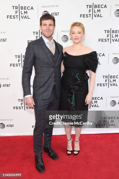 Austin Stowell and Haley Bennett attend the "Swallow" screening during the 2019 Tribeca Film Festival at SVA Theater on April 28, 2019 in New York...