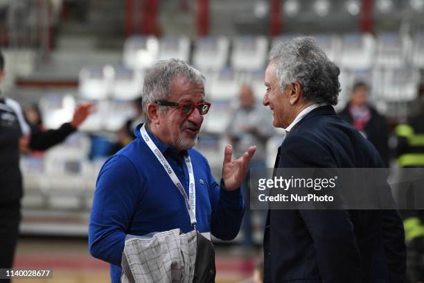 Roberto Maroni in action during the Italy Lega Basket of Serie A , Openjobmetis Varese - Victoria Libertas Pesaro on 28 April 2019 in Varese...