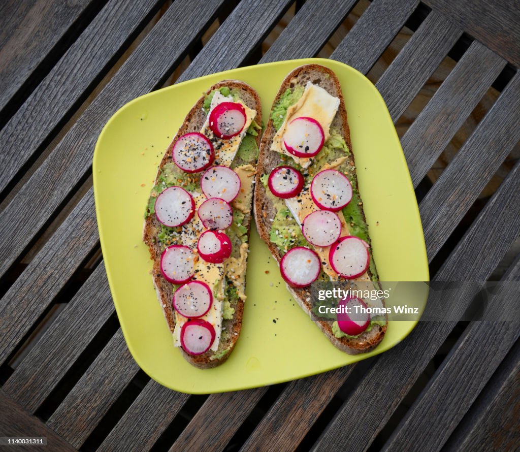 Open face sandwiches