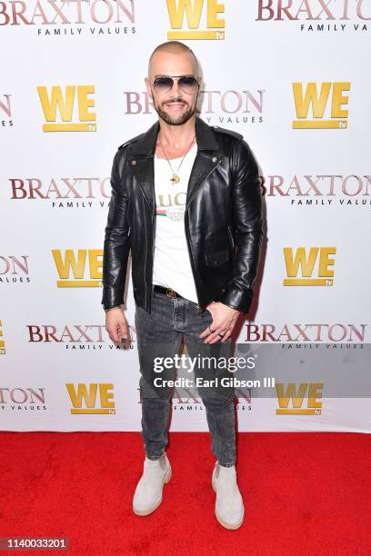 Joey Lawrence is seen as We TV celebrates the premiere of "Braxton Family Values" at Doheny Room on April 02, 2019 in West Hollywood, California.