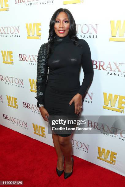 Towanda Braxton attends WE tv's "Braxton Family Values" Season 6 Premiere at The Doheny Room on April 02, 2019 in West Hollywood, California.