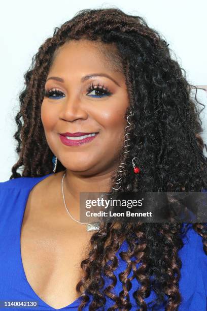 Trina Braxton attends WE tv's "Braxton Family Values" Season 6 Premiere at The Doheny Room on April 02, 2019 in West Hollywood, California.