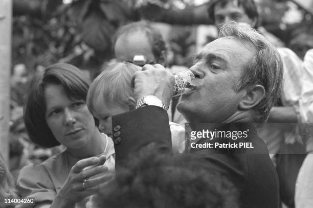 Johannes Rau, State Premier Of North Rhine-Westphalia In Cologne, Germany In June, 1985-Johannes Rau With Wife Christina And Daughter Anna ** Nb...