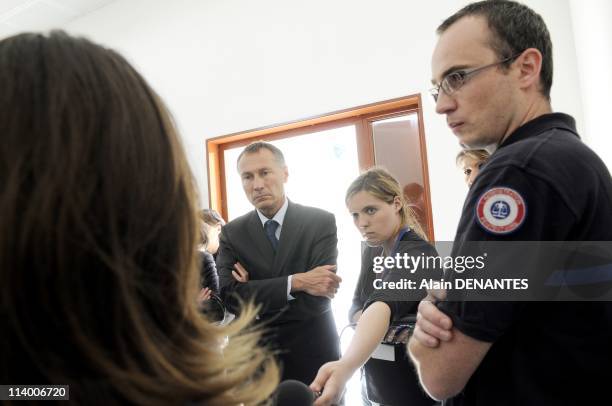 Jean-Marie Bockel visits the penitentiary establishment for minor of Orvault In France On May 27, 2010-Jean-Marie Bockel, secretary of the State for...