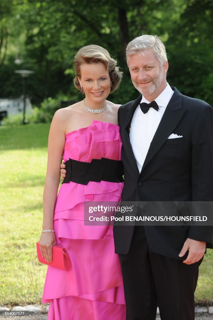 Dinner hosted by the governement of Sweden in Honor for the wedding of H.R.H. Crown Princess Victoria of Sweden and Daniel Westling In Stockholm, Sweden On June 18, 2010-