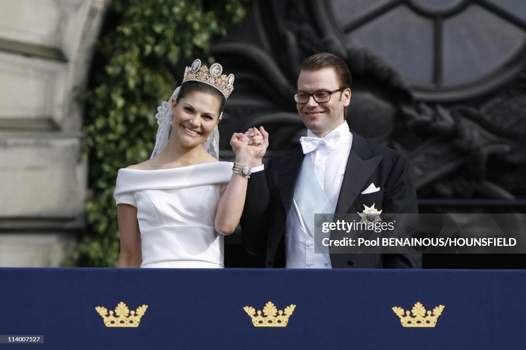 The Royal Wedding between HRH Princess Victoria and Daniel Westling In Stockholm, Sweden On June 19, 2010-