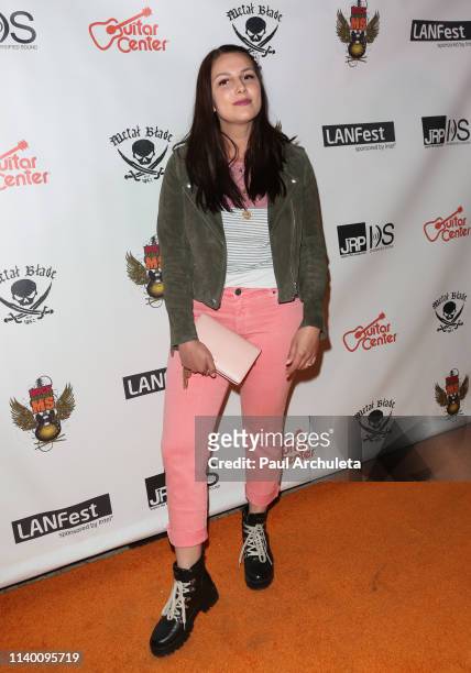 Social Media Personality Adaleta Avdic attends the 7th annual 'Rock Against MS' benefit concert and award show at Los Angeles Theatre on March 30,...
