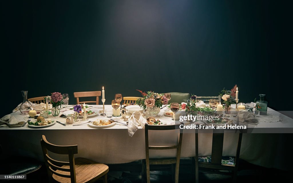 Dining table and chairs