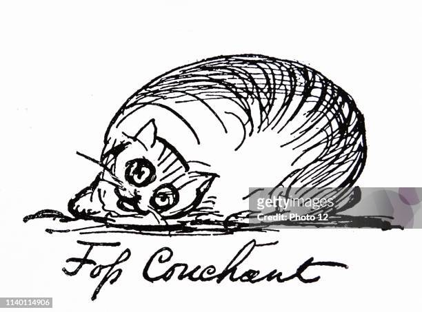Cat caracater by Edward Lear English artist, illustrator, author and poet, and is known now mostly for his literary nonsense in poetry and prose and...