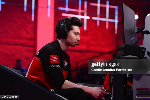 Mama Im Dat Man of Blazer5 Gaming plays against Cavs Legion Gaming Club on April 26, 2019 at the NBA 2K Studio in Long Island City, New York. NOTE TO...