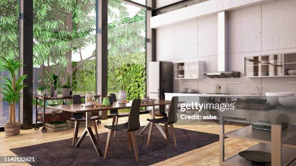 3,356 Modern Kitchen View Stock Photos, High-Res Pictures, and Images ...