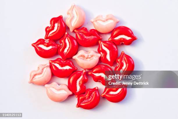 candy lips - candy lips stock pictures, royalty-free photos & images