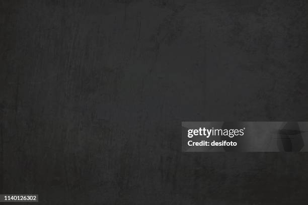 a vector illustration - textured black colored grungy old background - black background stock illustrations