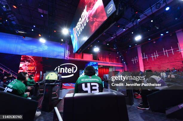 Overview of the match between Kings Guard Gaming and Celtics Crossover Gaming on April 26, 2019 at the NBA 2K Studio in Long Island City, New York....