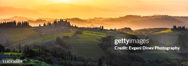 landscape of tuscany region - tuscany stock pictures, royalty-free photos & images