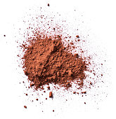 Cocoa or coffee powder, isolated