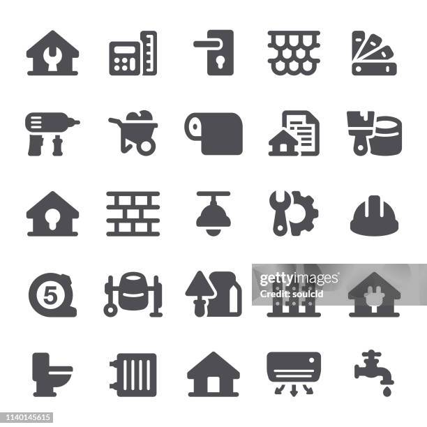 heimreparatur-icons - hängelampe stock-grafiken, -clipart, -cartoons und -symbole