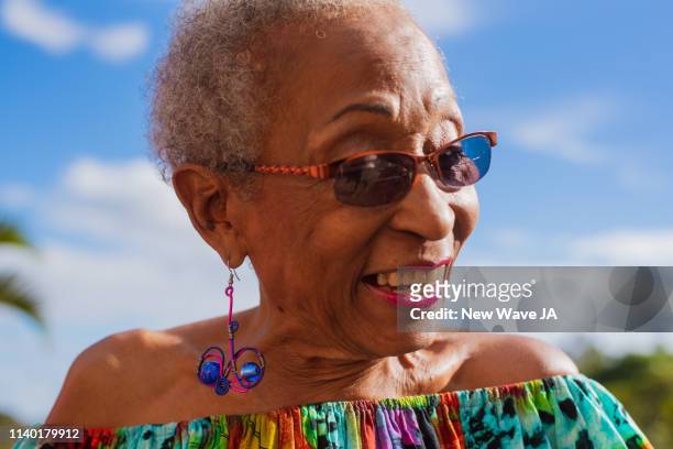 Senior Woman Smiling in the sun