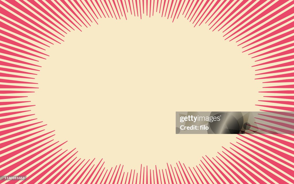 Comic Explosion Lines Abstract Background