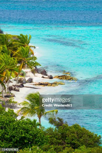 caribbean, anguilla, view to shoal bay - anguilla photos et images de collection
