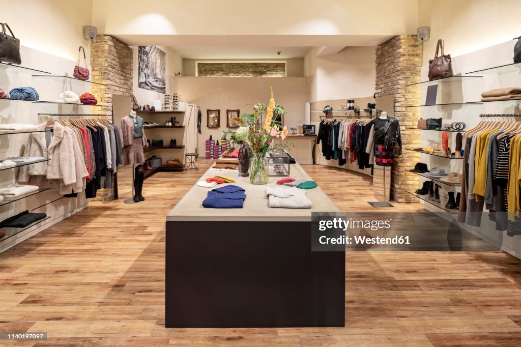 Original Shop Interior Of A Modern Concept Store Displaying Fashion High-Res Stock ...