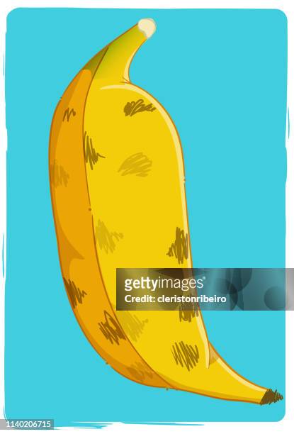 the banana - morango stock illustrations