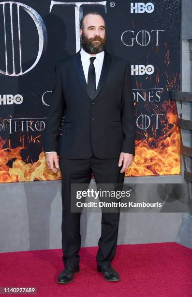 Rory McCann attends the "Game Of Thrones" Season 8 Premiere on April 03, 2019 in New York City.