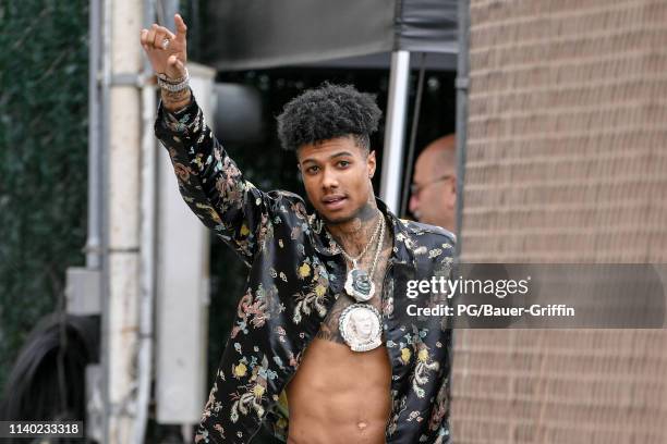 Blueface is seen on April 29, 2019 in Los Angeles, California.