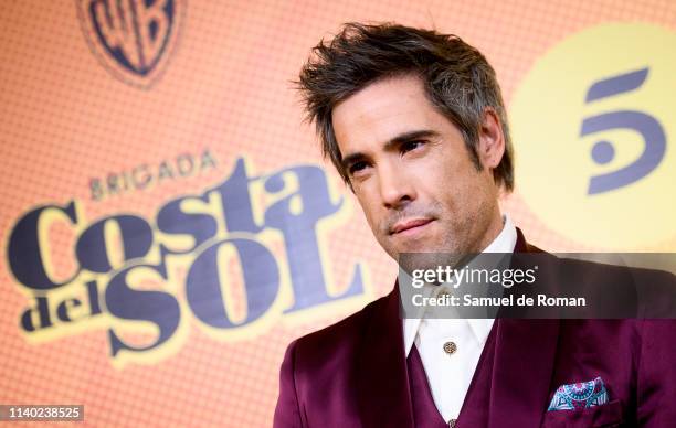 Unax Ugalde attends "Brigada Costa Del Sol" premiere at Sala Pirandello on April 03, 2019 in Madrid, Spain.