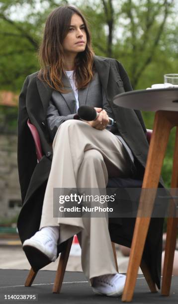 Kasia Smutniak, a Polish actress during the 12th Mastercard OFF Camera International Festival of Independent Cinema in Krakow. On Saturday, April 27...