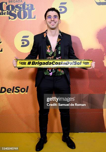 Victor Sevilla attends "Brigada Costa Del Sol" premiere at Sala Pirandello on April 03, 2019 in Madrid, Spain.