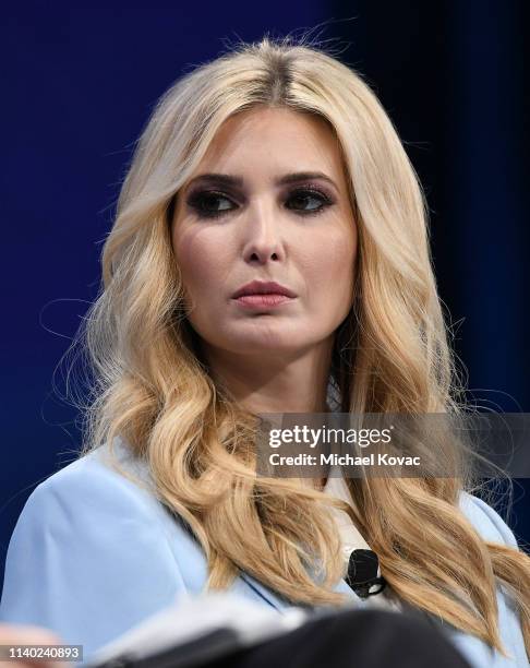 Ivanka Trump, Advisor to the President, The White House, participates in a panel discussion during the annual Milken Institute Global Conference at...