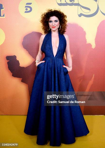 Cayetana Cabezas attends "Brigada Costa Del Sol" premiere at Sala Pirandello on April 03, 2019 in Madrid, Spain.