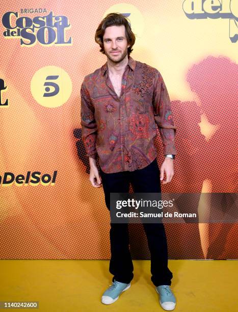 Alex Hafner attends "Brigada Costa Del Sol" premiere at Sala Pirandello on April 03, 2019 in Madrid, Spain.