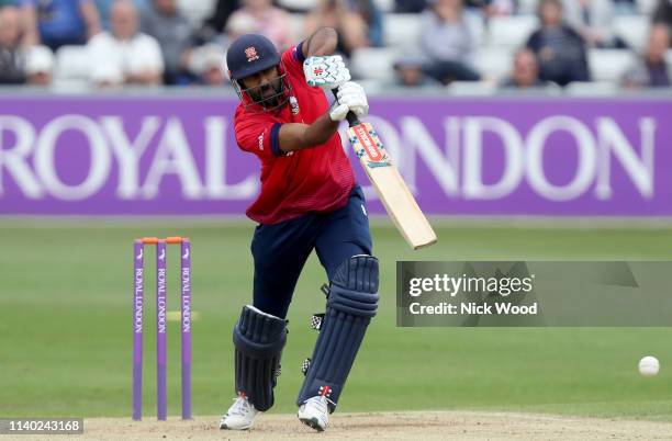 Varun Chopra of Essex in batting action during the Royal London One Day Cup match between Essex Eagles and Sussex Sharks at Cloudfm County Ground on...