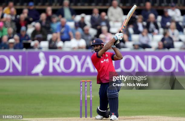 Varun Chopra of Essex in batting action during the Royal London One Day Cup match between Essex Eagles and Sussex Sharks at Cloudfm County Ground on...