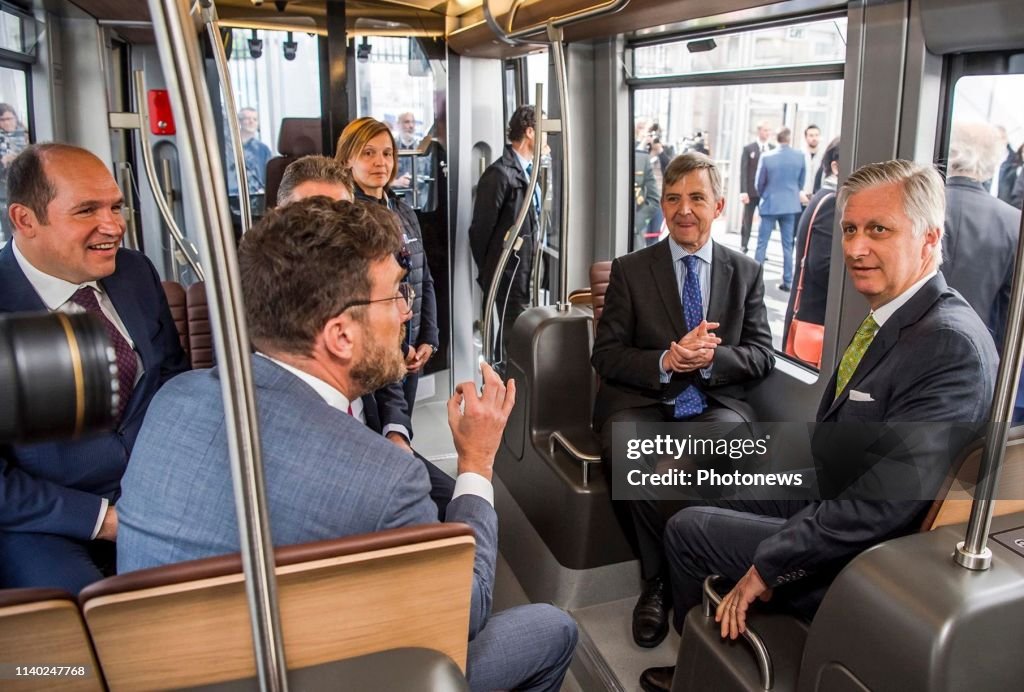 150 years Tram in Brussels in the presence of King Philippe