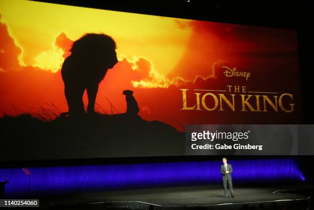 President of Walt Disney Studios Motion Picture Production Sean Bailey talks about the upcoming live action Disney movie "The Lion King" during Walt...