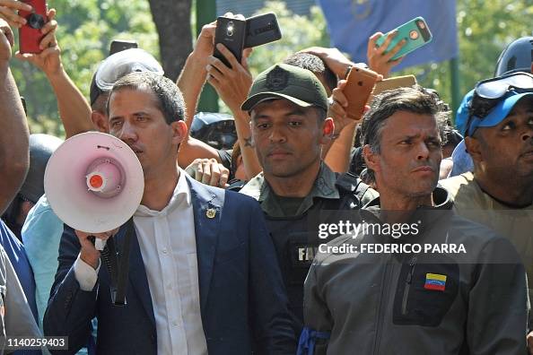 VENEZUELA-CRISIS-CLASHES-GUAIDO-LOPEZ VENEZUELA-CRISIS-CLASHES-GUAIDO-LOPEZ