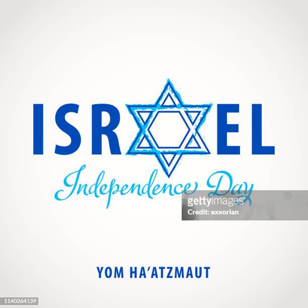 independence day star of david - 1948 stock illustrations