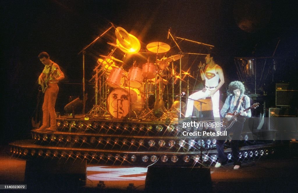 Queen Perform At Wembley Arena In London In 1980