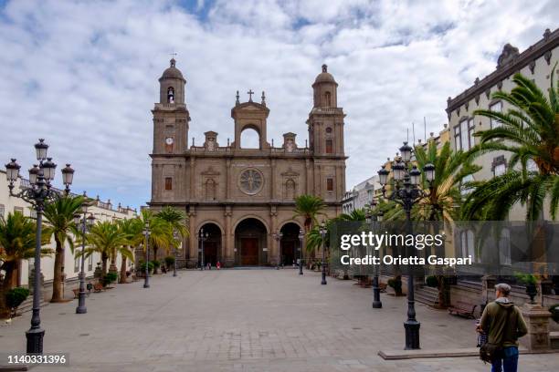 las palmas de gran canaria, kathedrale santa ana - las palmas de gran canaria stock-fotos und bilder