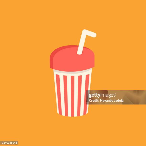 cold drink, juice glass with straw icon - lime juice stock illustrations